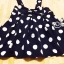 พร้อมส่ง เอี้ยม Mini Skirt ลายจุดโทนขาวดำ ประดับโบว์ใหญ่
