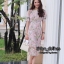 ชุดเดรสเกาหลี พร้อมส่ง Maxi Dress แขนบอลลูน เบาๆ