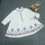 พร้อมส่ง เสื้อคอปกแขนศอก ปักลายนูนช่วงอก