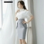 เสื้อผ้าเกาหลี พร้อมส่ง ชุดเซ็ทเสื้อ+กระโปรง