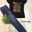 เสื้อผ้าเกาหลี พร้อมส่ง เสื้อผ้ายืดติดเพชรเม็ดสี