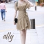 เดรสเกาหลี พร้อมส่ง ชุดเดรส ลายน่ารัก ผ้าใส่สบาย