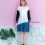 เดรสเกาหลี แขนยาว พร้อมส่ง