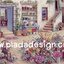 กระดาษสาพิมพ์ลาย สำหรับทำงาน เดคูพาจ Decoupage แนวภาำพ บ้านและสวน ห้องเพาะดอกไม้นานาพันธุ์สีสวยสดใส เป็นห้องใต้ดิน (ปลาดาวดีไซน์)