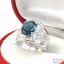 SKJewelryFactory แหวนชาย พลอยสีฟ้าเข้ม ลอนดอนบลูโทปาซ สัญลักษณ์ แห่งความรัก ความเมตตา MR00530-LBT