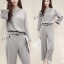 พร้อมส่ง เสื้อยืดคอกลมแขนศอก กับกางเกงขายาว