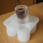 ice shot glass แม่พิมพ์ซิลิโคนแก้วช็อต 4 แก้ว คละสี