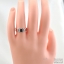 SKJewelryFactory พลอยจันทบุรี แหวนเงินแท้ 92.5% ฝังพลอยเขียวส่องแท้ ER00850-GSA