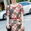 พร้อมส่ง เดรสทรงปล่อยๆพิมพ์ลายสไตล์ Burberry