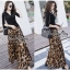 พร้อมส่ง ชุดเซ็ทเสื้อแขนศอกสีดำคอวี