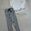 เสื้อผ้าเกาหลี พร้อมส่ง เสื้อกับกางเกงขายาวลายทาง