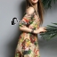 พร้อมส่ง Mini dress ปาดไหล่ สายหนึ่งข้าง