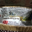 ชิ้นงานดิบ ผักตบชวา ทำ Decoupage งานเพนท์ ตระกร้าทรงผืนผ้าสูงหูหนังขนาดเล็ก บุผ้าวินเทจตีตาราง ลายการ์ตูนน่ารัก