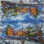 แนวภาพ Christmas รถไฟของขวัญซานเต้า กระดาษแนพกิ้นสำหรับทำงาน เดคูพาจ Decoupage Paper Napkins เป็นภาพแนวยาว ขนาด 33X33cm