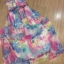 พร้อมส่ง เดรสสีรุ้ง สีสันสดใส เดรสเกาหลี