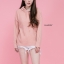 เสื้อเกาหลี พร้อมส่ง เสื้อฮู้ดไหมพรมมีฮู้ด