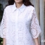 ชุดเดรสลูกไม้ พร้อมส่ง Dress ลูกไม้ลายฉลุ