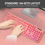 KEYBOARD USB OKER KB-789 - PINK