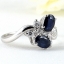 SKJewelryfactory แหวนไพลินแท้ แหวนพลอยคู่ ดีไซด์น่ารัก ER01016-BSA