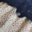 เสื้อผ้าเกาหลี พร้อมส่ง เสื้อตกแต่งลายฉลุเป็นลายใบไม้
