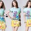 พร้อมส่ง เดรสทรงปล่อยๆงานพิมพ์ลายการ์ตูน