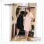 SP113 ชุดนอนกระโปรง คอปก แขนสั้น กระดุมผ่าหน้า มีกระเป๋าหน้าด้านซ้าย สวยหวาน ใส่สบาย คะ มี 2 สี สีชมพูอ่อน สีดำ