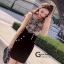 เสื้อผ้าเกาหลี พร้อมส่ง เสื้อซีทรูลายดอกไม้ กับ กระโปรง