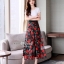 เสื้อผ้าเกาหลี พร้อมส่ง เสื้อผ้ายืดสีขาว กับ กางเกงขากว้าง