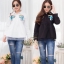 เสื้อเกาหลี พร้อมส่ง เสื้อเชิ้ต ทรง a ทรงชายระบาย
