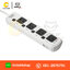 ปลั๊กไฟ มาตรฐาน มอก. ANITECH 4 ช่อง 4 สวิตต์ สายยาว 3 เมตร รุ่น H3334-WH