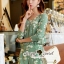 พร้อมส่ง จั้มสูทกางเกงขาสั้น พิมพ์ลายดอกซากุระ