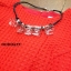 พร้อมส่ง ชุดเดรสพิมพ์ลายนูน พร้อมสร้อยคอคริสตัล