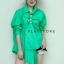 เสื้อเกาหลี พร้อมส่ง เสื้อสั้นยาวไม่เท่ากันเก๋มาก