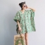 เดรสเกาหลี พร้อมส่ง เดรสสั้น ผ้าcotton