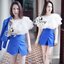 พร้อมส่ง เสื้อทรงครอปตัวสั้นระดับเอว