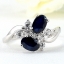 SKJewelryfactory แหวนไพลินแท้ แหวนพลอยคู่ ดีไซด์น่ารัก ER01016-BSA