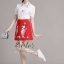 พร้อมส่ง เสื้อคอปกกับกระโปรงสั้นทรงเอ