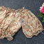 พร้อมส่ง เสื้อปาดไหล่สม้อคแขนจั้มเอว กางเกงขาบาน