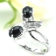 SKJewelryFactory แหวนนิล นิลแท้ สไตล์แหวนพลอยคู่ ER00219-ONC