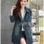 พร้อมส่ง โค้ตเดนิมประดับกระดุมสองแถว