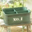 Pre-Order ตระกร้าเหล็ก แบ่งช่อง มีหูหิ้ว ทำสีเก่า Zakka