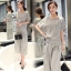 พร้อมส่ง Sets เสื้อแขนสั้นคอกลม มาพร้อมกับกางเกง
