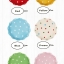 Pre-Order จานขอบหยัก จานเซรามิค ลายจุด Polka Dot น่ารักๆ มีให้เลือก 6 สี