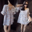 พร้อมส่ง เสื้อตัวยาวสามารถใส่เป็นเดรสสั้น เดรสเกาหลี