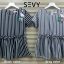 เสื้อแฟชั่น พร้อมส่ง เสื้อ เนื้อผ้า Hanako จีบรอบเอว