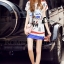 พร้อมส่ง เสื้อคอกลม พิมพ์ลายหอ Eiffel ปารีส