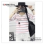 GP012 เสื้อยืด แขนยาว สีขาว ลายขวาง สลับแดง พิมพ์ลายการ์ตูน สวยเก๋ เนื้อผ้ามีความยืดหยุ่น ขนาด Free size รอบอกไม่เกิน 38 นิ้ว