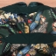 พร้อมส่ง จั๊มสูท สีเขียวเข้ม พิมพ์ลายผีเสื้อ
