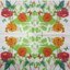 แนวภาพดอกไม้ ดอกบานชื่น ส้มแดง กับผีเสื้อ Zinnia เป็นภาพครึ่งแผ่น กระดาษแนพกิ้นสำหรับทำงาน เดคูพาจ Decoupage Paper Napkins ขนาด 33X33cm