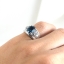 SKJewelryFactory แหวนลอนดอนบลูโทปาซแท้ สีฟ้าเข้ม สวยมากวงนี้ รับรองถูกใจแน่นอน ER00221-LBT